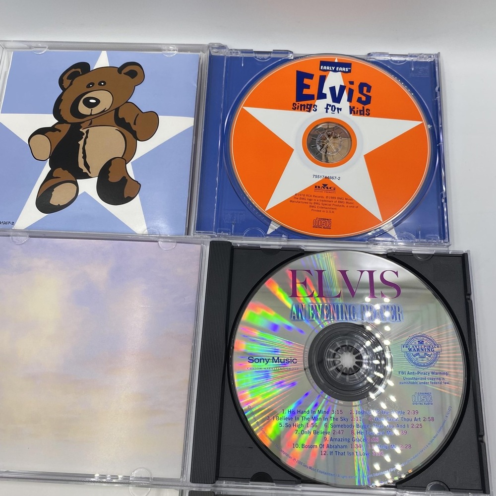 Elvis Presley 4 CD Lot An Evening Prayer Christmas Kids RCA Sony BMG Jim Reeves - Picture 7 of 8